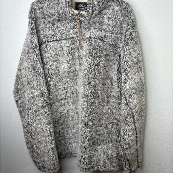 Grizzly Sherpa 1/4 zip Pullover Sweater size XL - Picture 8 of 8